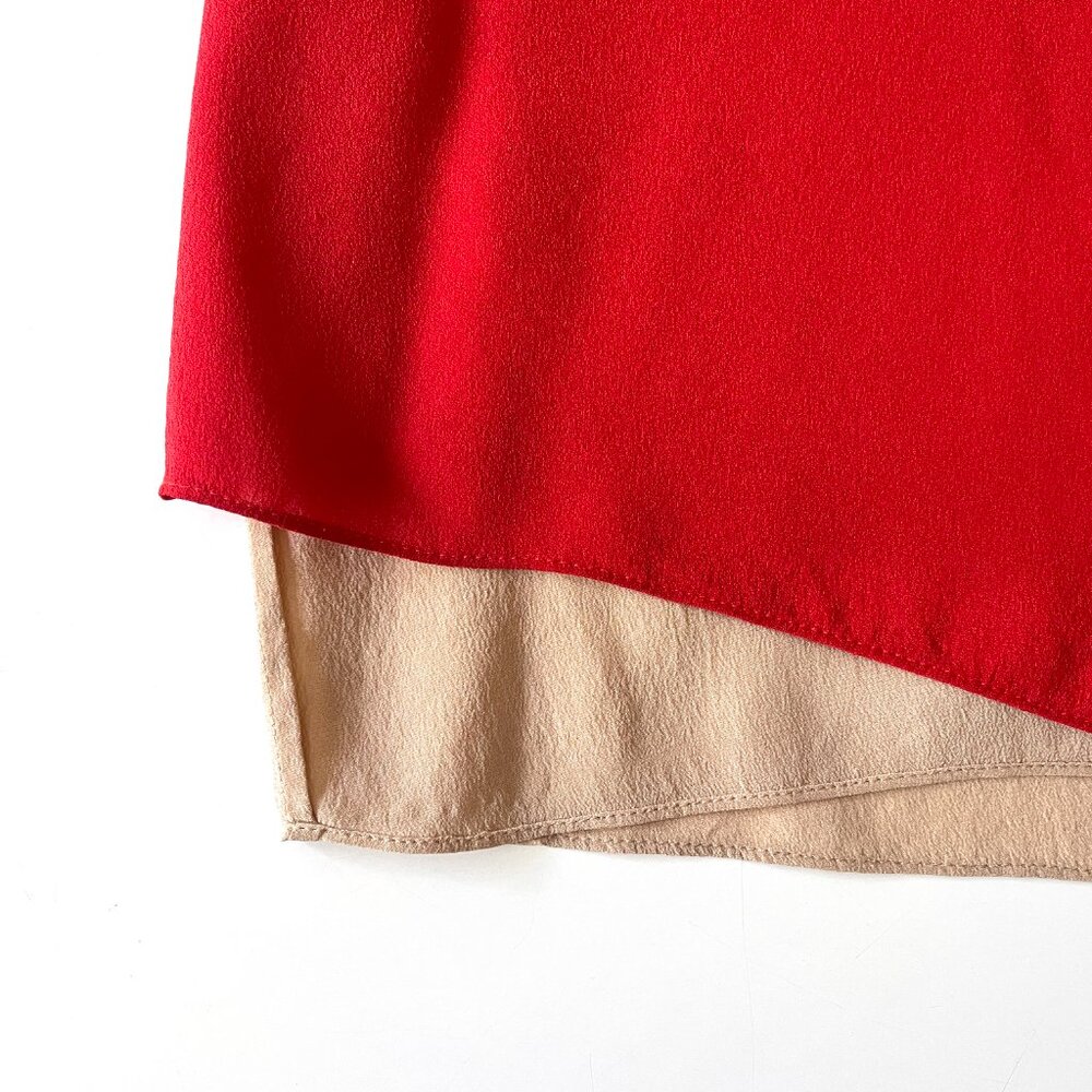 T by Alexander Wang Red Silk V-Neck Slip Dress Size XS - Picture 4 of 5